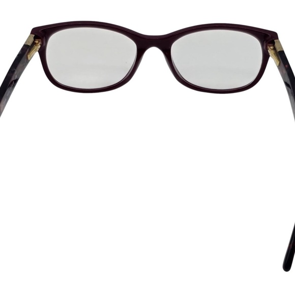 Tory Burch Burgundy Cat Eye Eyeglasses 51mm Designer Frames Case Luxe Chic